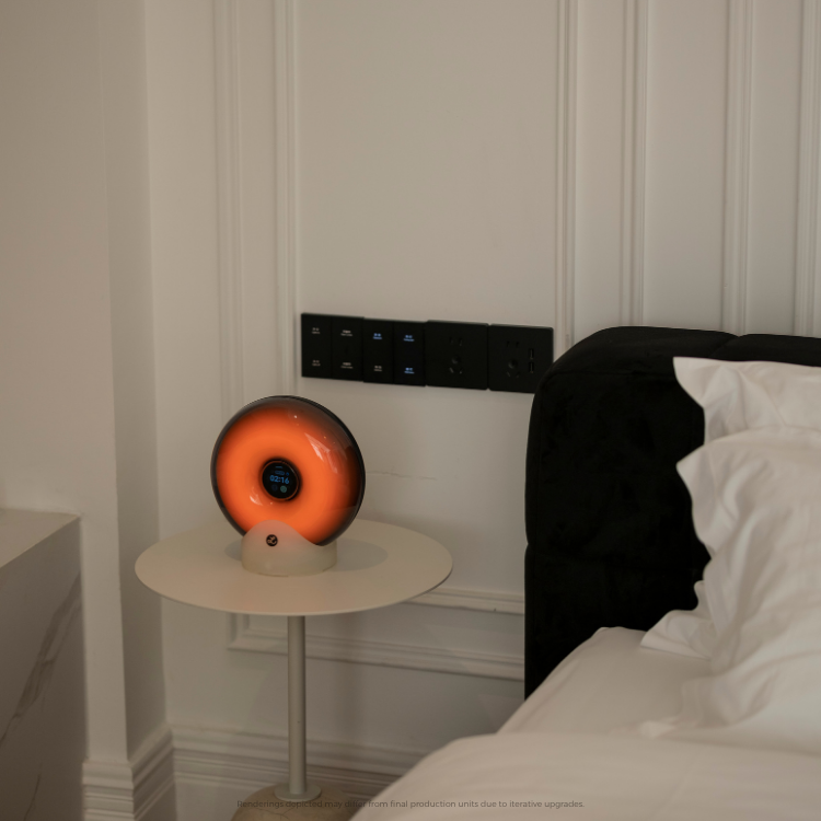 Donut Sunrise Alarm Clock & Smart Sleep System with 360 Soundscapes