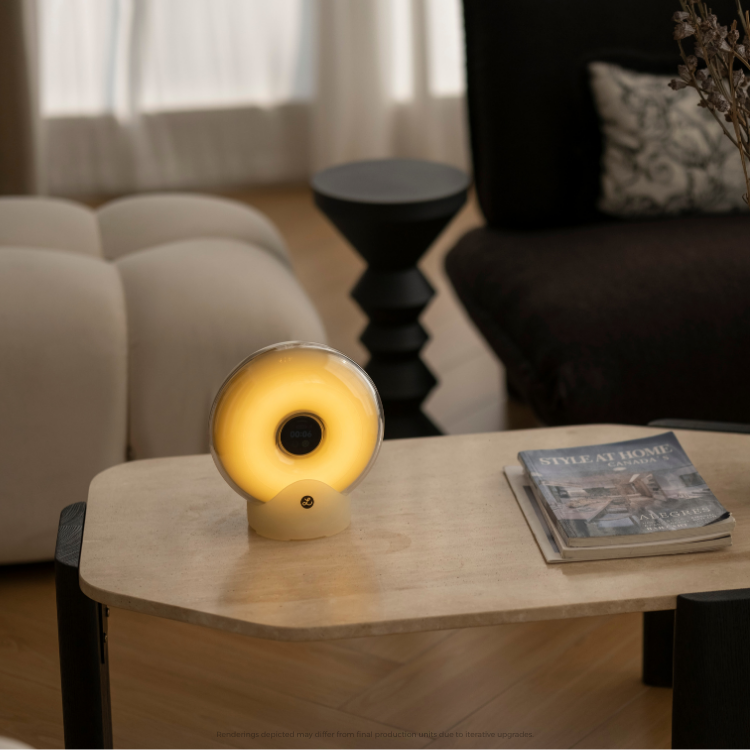 Donut Sunrise Alarm Clock & Smart Sleep System with 360 Soundscapes