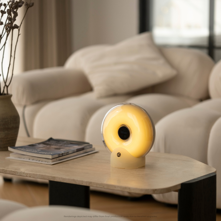 Donut Sunrise Alarm Clock & Smart Sleep System with 360 Soundscapes